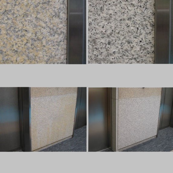 外壁御影石に発生した表面のくもり・サビを除去する方法