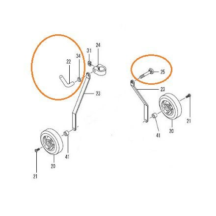 たかはし様確認用 ペンギンワックス イノベーター15D/17D用部品ロックレバー、クランプ