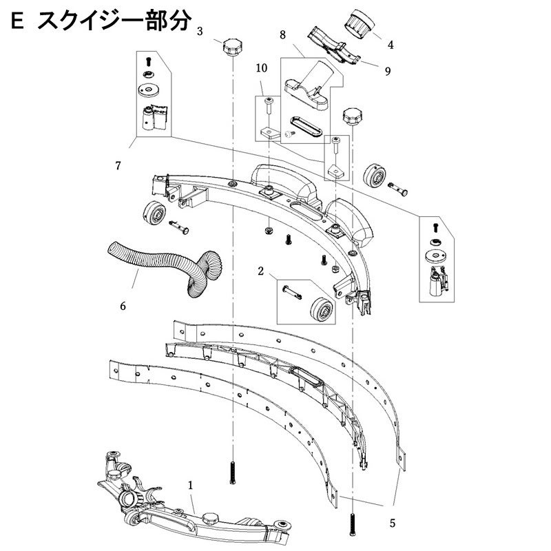 シーバイエス Duel 244 NX用テンテックブラシ (2個入) 9インチ